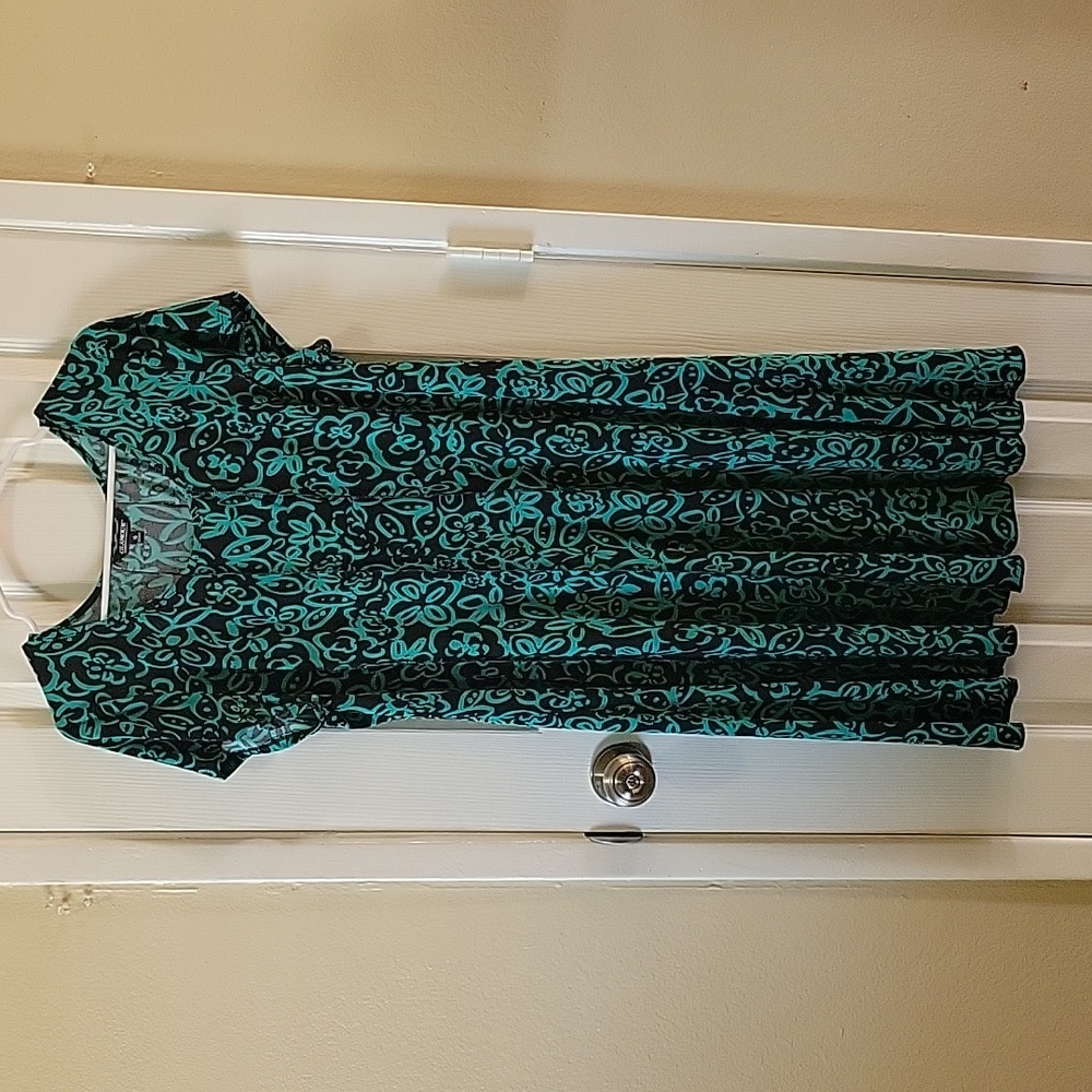 Glamour Green and  Black  Dress Size 16